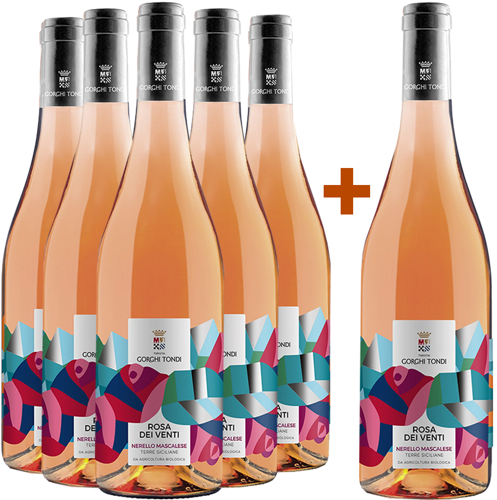 5+1 Paket Rosa dei Venti Nerello Mascalese Terre Siciliane IGP BIO 5+1 Paket Rosa dei Venti Nerello Mascalese Terre Siciliane IGP BIO