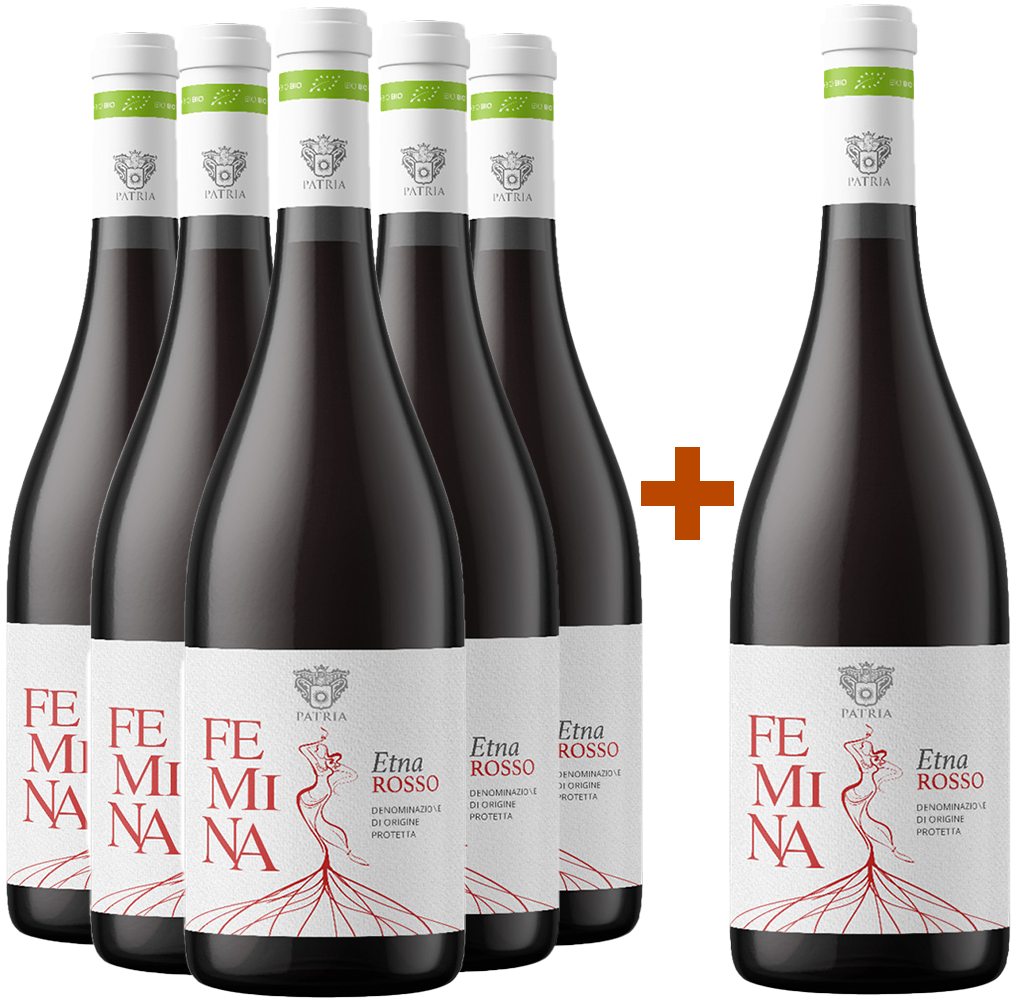 5+1 Paket Femina Rosso Etna DOC BIO 5+1 Paket Femina Rosso Etna DOC BIO