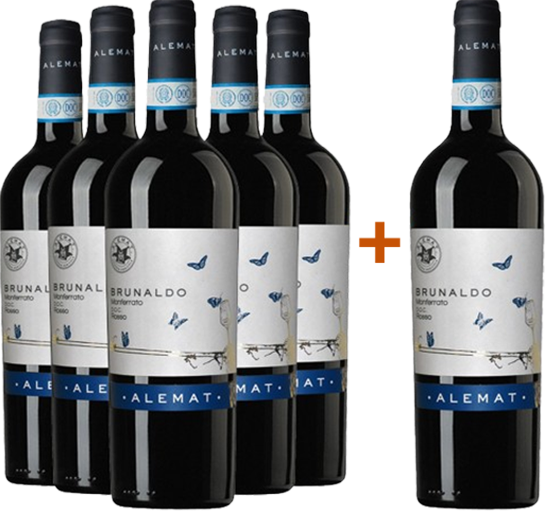 5+1 Paket Brunaldo Monferrato Rosso DOC 5+1 Paket Brunaldo Monferrato Rosso DOC