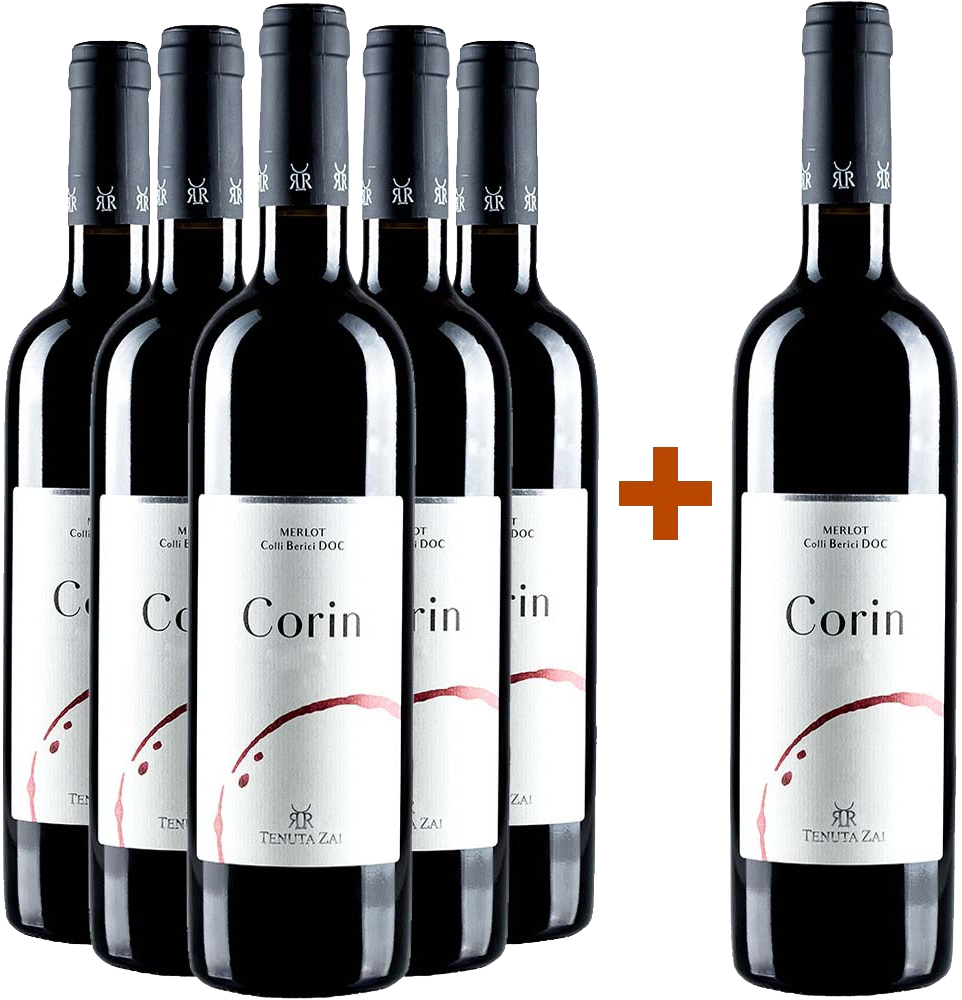 5+1 Paket Corin Merlot Colli Berici DOC 5+1 Paket Corin Merlot Colli Berici DOC