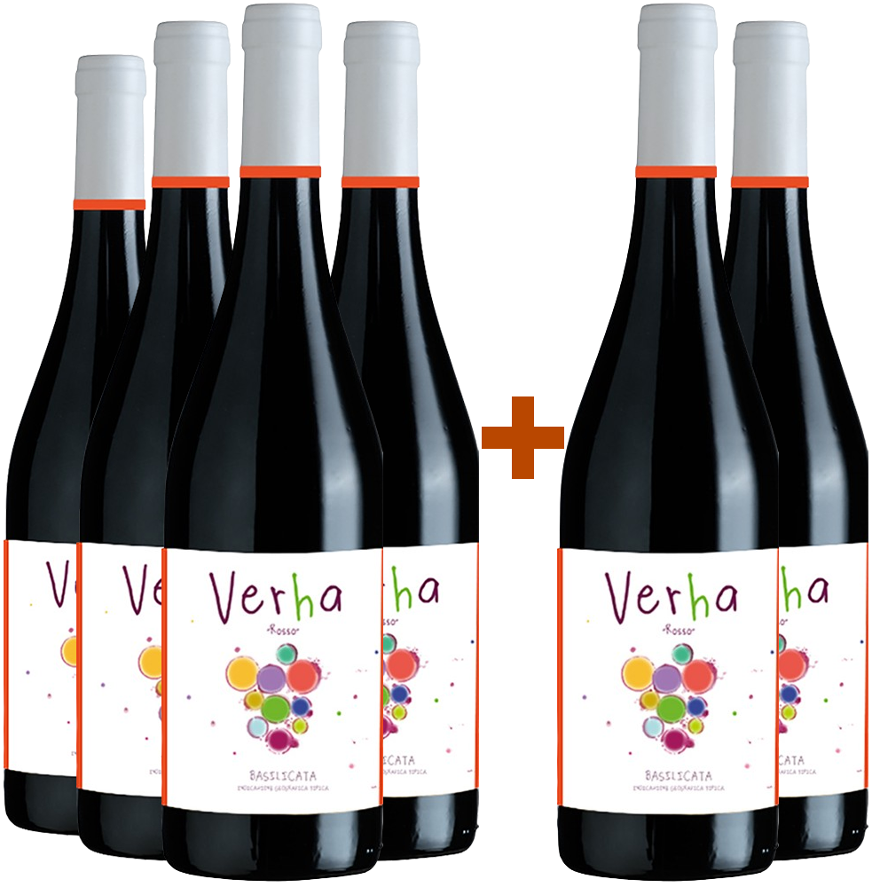 4+2 Paket Verha Rosso Basilicata Rosso IGP BIO 4+2 Paket Verha Rosso Basilicata Rosso IGP BIO