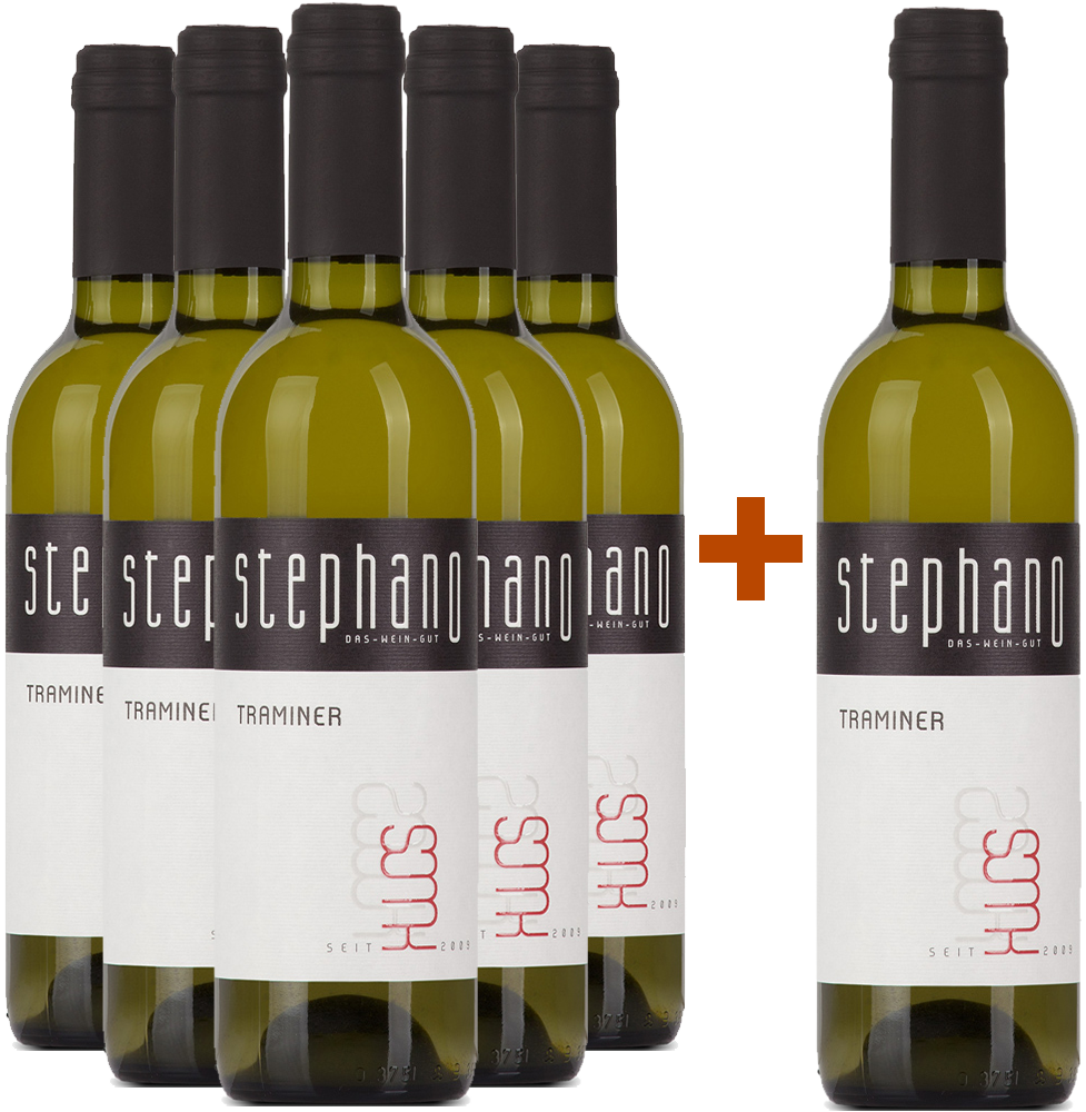 5+1 Paket Traminer halbtrocken  5+1 Paket Traminer halbtrocken