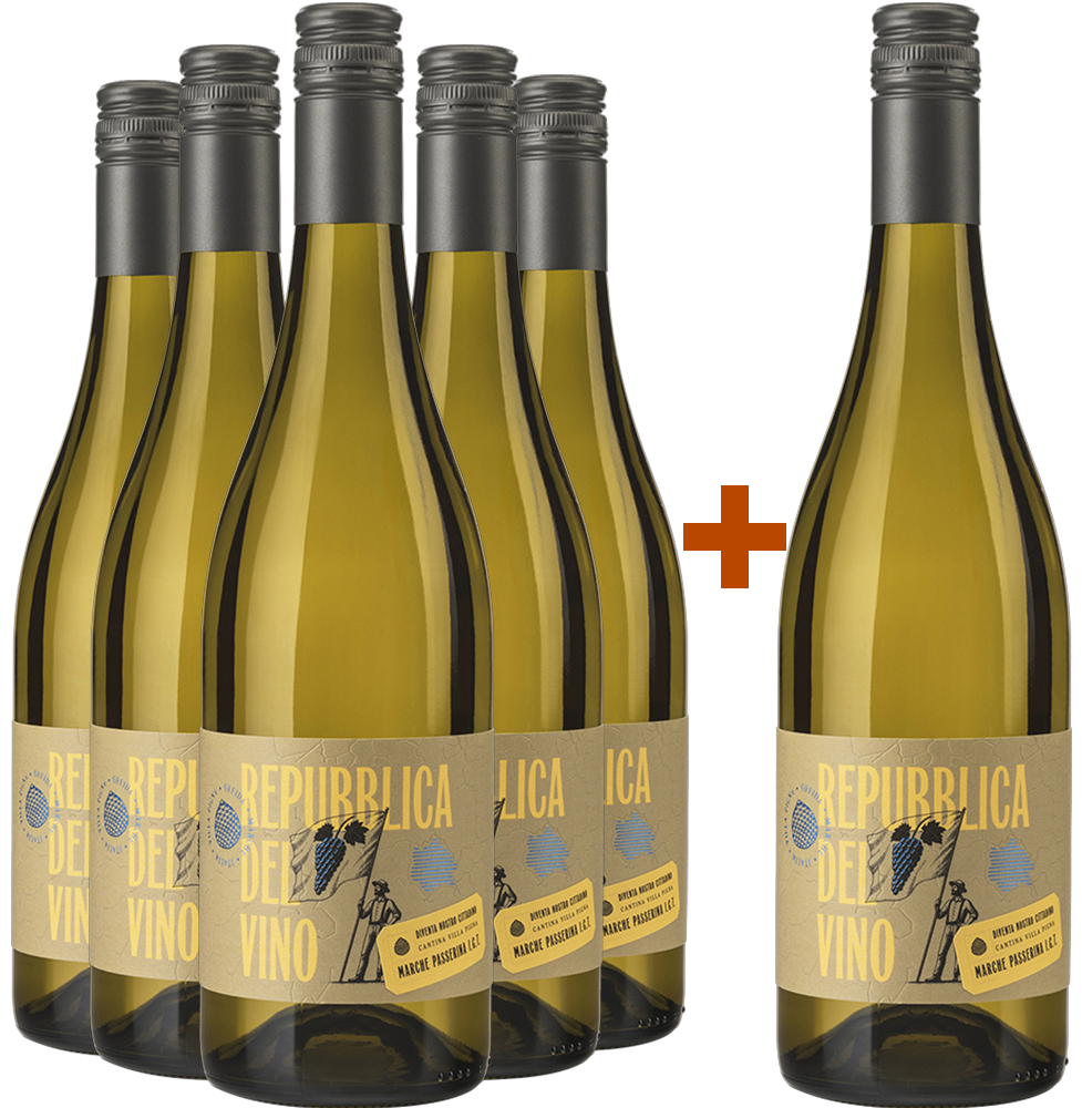 5+1 Paket Repubblica del Vino Passerina Marche IGP