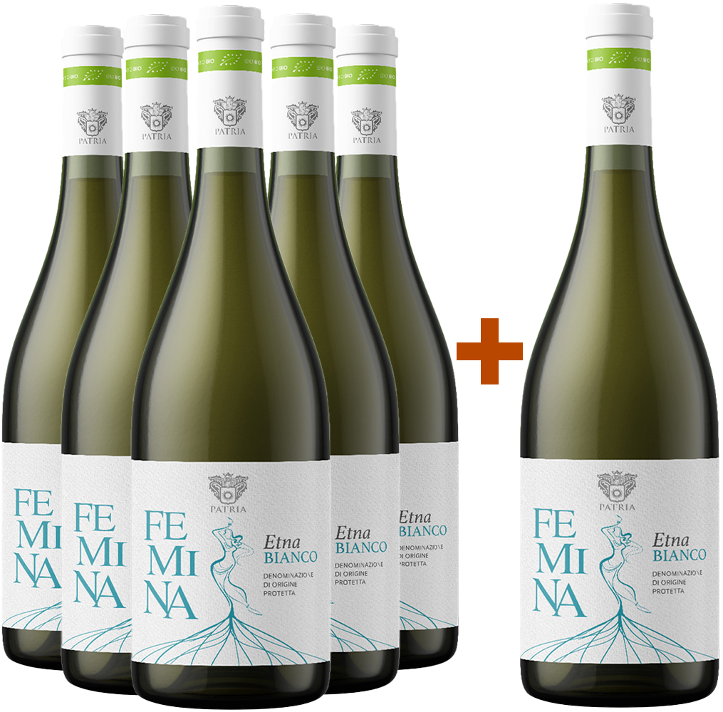5+1 Paket Femina Bianco Etna DOC BIO 5+1 Paket Femina Bianco Etna DOC BIO